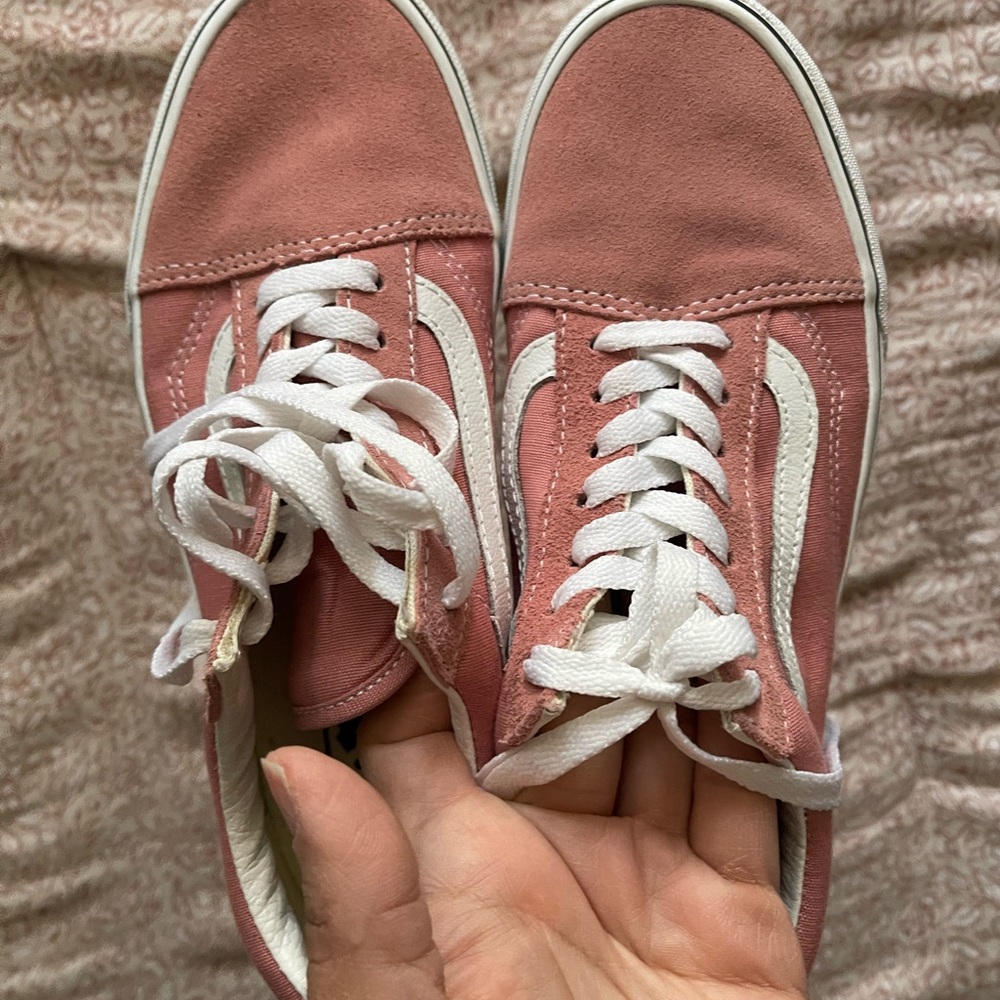 Vans Pink Suede Sneakers